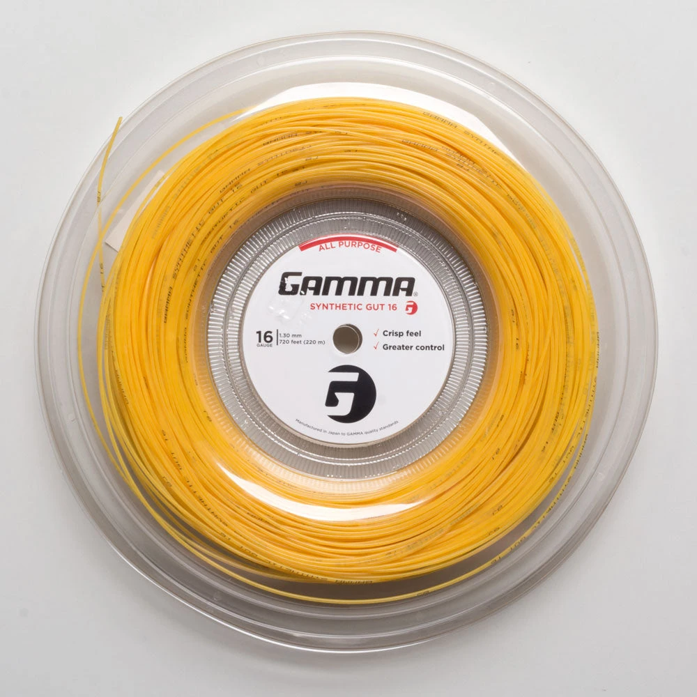 Gamma Synthetic Gut 16 Gold 720' Reel 3 Gamma Synthetic Gut 16 Gold 720' Reel