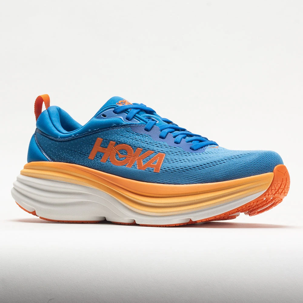 HOKA Bondi 8 Men's Coastal Sky/Vibrant Orange 7 HOKA Bondi 8 Men's Coastal Sky/Vibrant Orange - Image 5