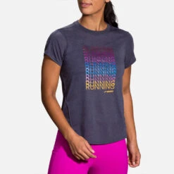 Brooks Distance Graphic Short Sleeve Women's (2020) 16 Brooks Distance Graphic Short Sleeve Women's (2020) -BROOKS Store 056802 459 1