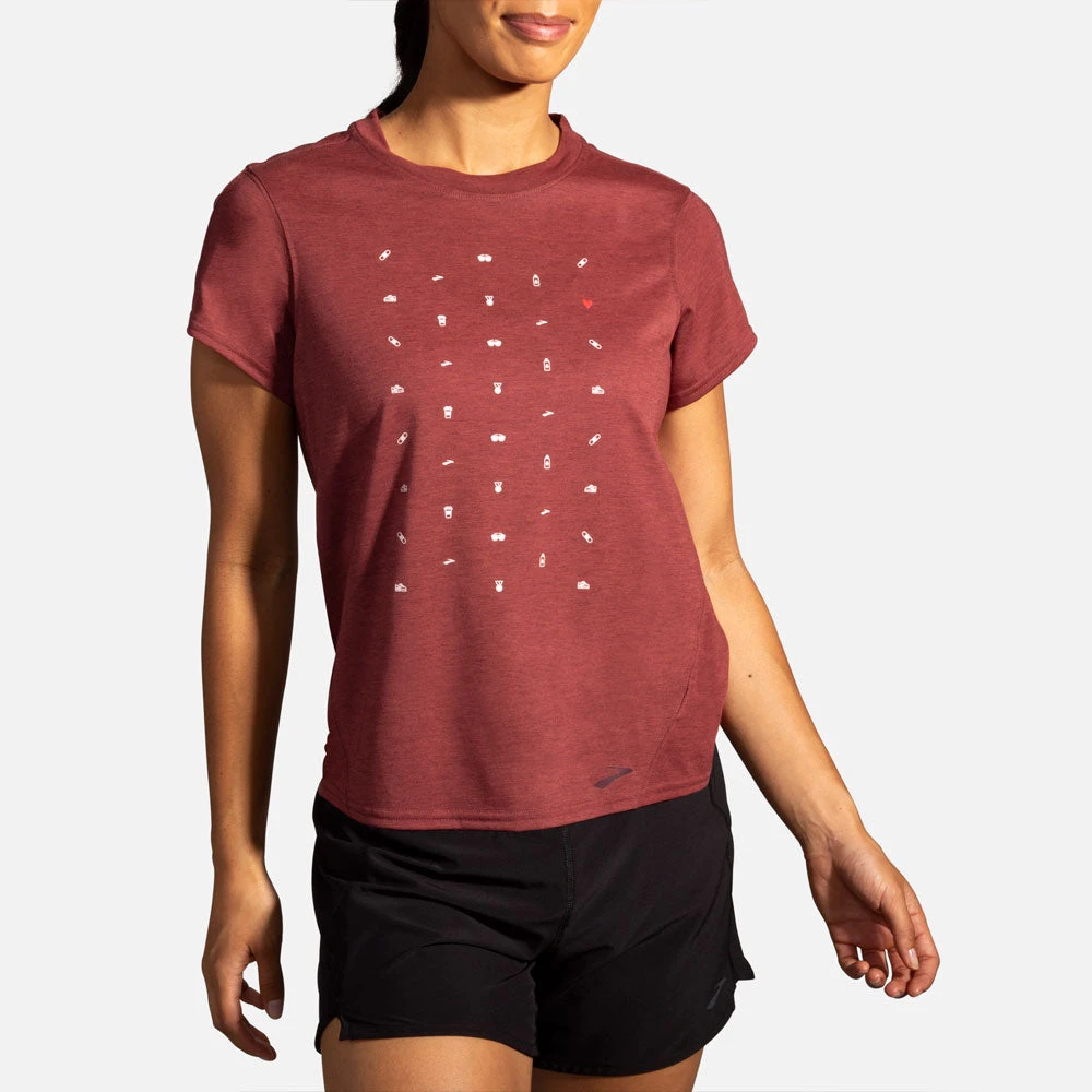 Brooks Distance Graphic Short Sleeve Women's (2020) 7 Brooks Distance Graphic Short Sleeve Women's (2020) - Image 5