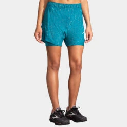 Brooks Chaser 5" 2-in-1 Shorts Women's -BROOKS Store 056804 486 1