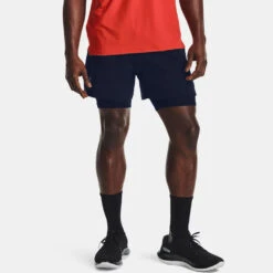 Under Armour Iso-Chill Run 2-in-1 Shorts Men's -BROOKS Store 056933 408 1