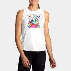 Brooks Distance Graphic Tank Spring 2022 Women's -BROOKS Store 057203 143 1