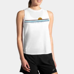Brooks Distance Graphic Tank Spring 2022 Women's -BROOKS Store 057203 182 1