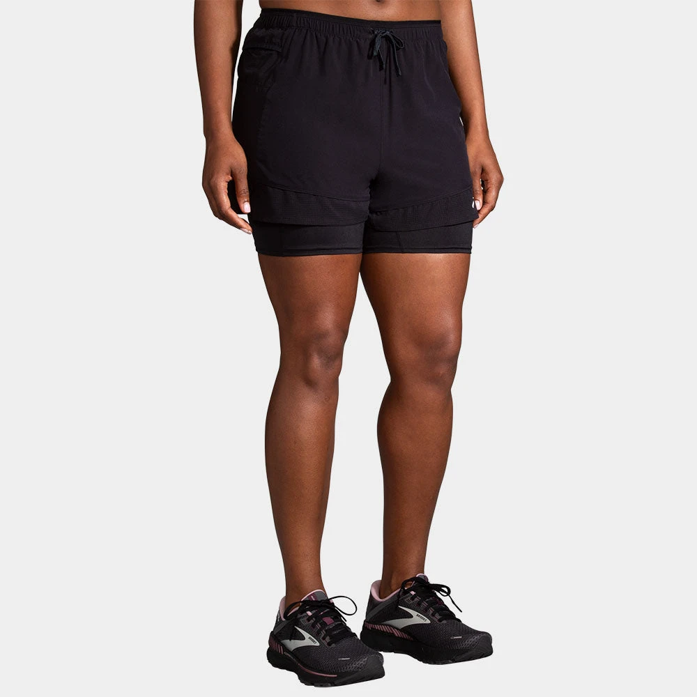 Brooks High Point 3" 2-in- Short Women's 3 Brooks High Point 3" 2-in- Short Women's