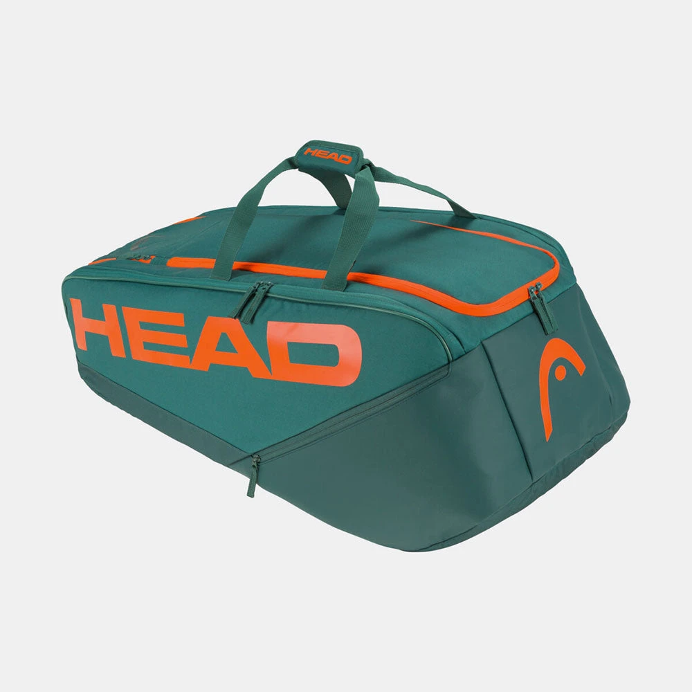 HEAD Pro Racquet Bag XL Dark Cyan/Fluorescent Orange 3 HEAD Pro Racquet Bag XL Dark Cyan/Fluorescent Orange