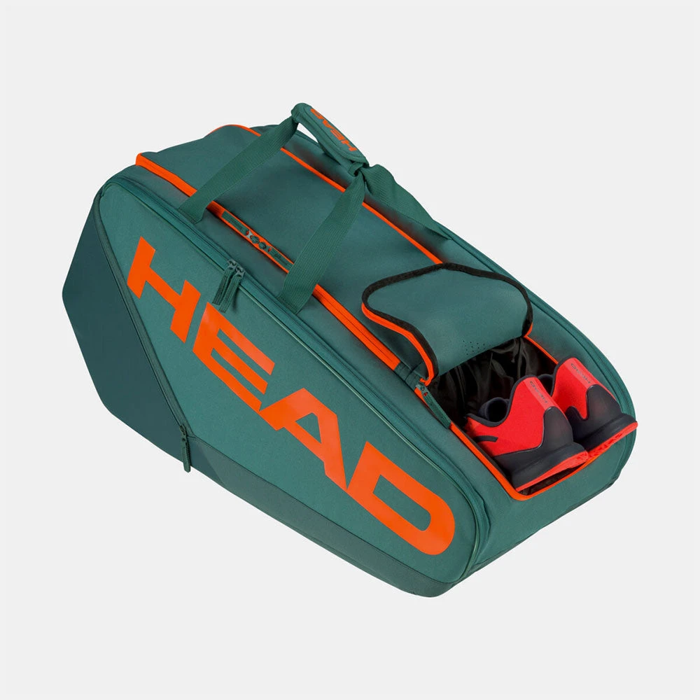 HEAD Pro Racquet Bag XL Dark Cyan/Fluorescent Orange 4 HEAD Pro Racquet Bag XL Dark Cyan/Fluorescent Orange - Image 2