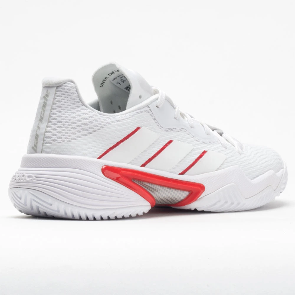 Adidas Barricade Women's White/Silver Metallic/Grey 8 Adidas Barricade Women's White/Silver Metallic/Grey - Image 6