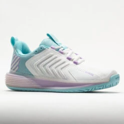 K-Swiss Ultrashot 3 Women's Brilliant White/Angel Blue/Sheer Lilac 12 K-Swiss Ultrashot 3 Women's Brilliant White/Angel Blue/Sheer Lilac -BROOKS Store 116899 5