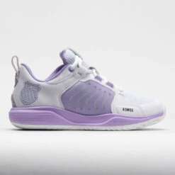 New Arrival 7 K-Swiss Ultrashot Team Women's White/Purple Rose/Moonless Night
