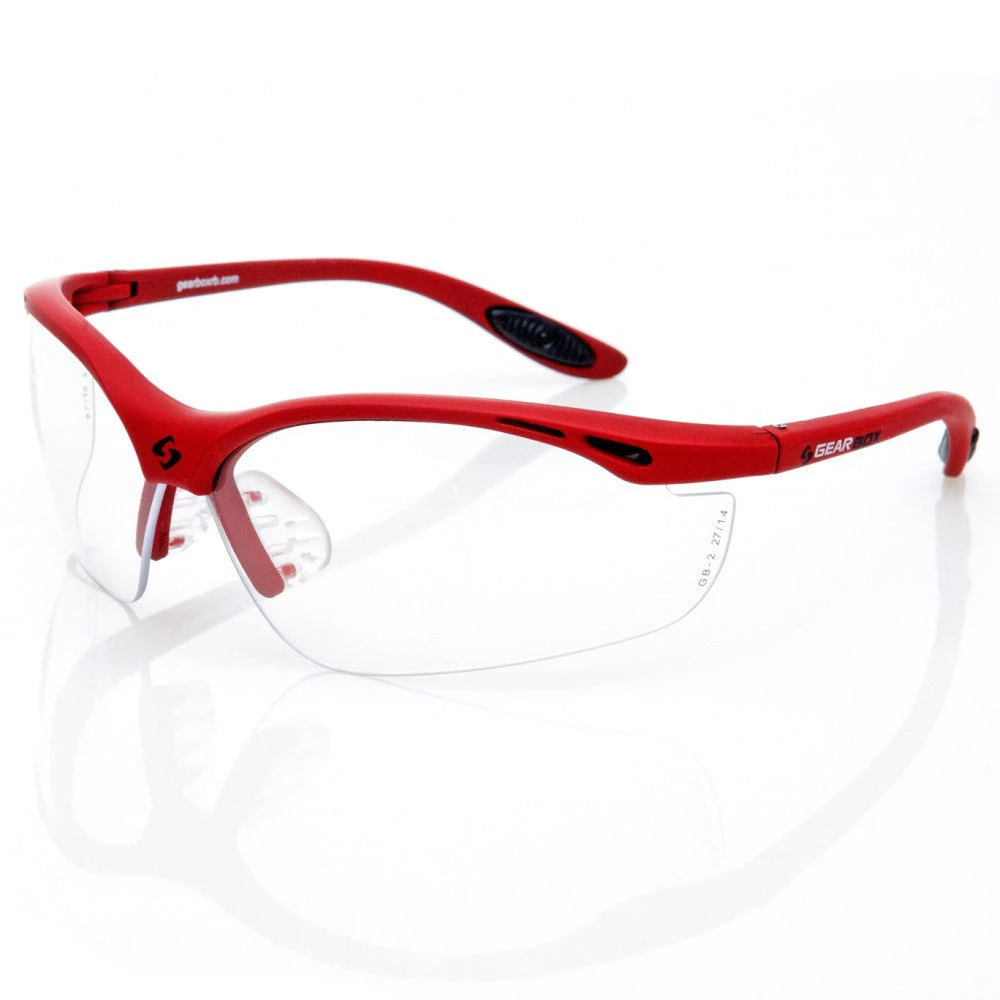 Gearbox Vision Clear Lens Red Frame 3 Gearbox Vision Clear Lens Red Frame