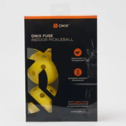 Onix Fuse Indoor Pickleball 6 Pack -BROOKS Store 360195 yel 1