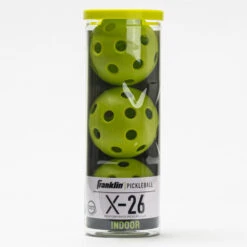 Franklin X-26 Indoor Pickleball 3 Pack Tube -BROOKS Store 360332 opt 1
