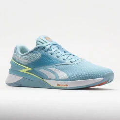 Reebok Nano X3 Women's Blue Pearl/Energy Glow/Peach Fuzz -BROOKS Store 561901 5