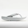 OOFOS OOlala Limited Women's White/Black Leopard -BROOKS Store 570571 3