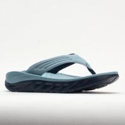 HOKA Ora Recovery Flip Men's Stone Blue/Outer Space -BROOKS Store 570604 5