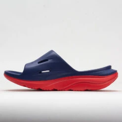 HOKA Ora Slide 3 Unisex Bellwether Blue/Red Alert 10 HOKA Ora Slide 3 Unisex Bellwether Blue/Red Alert -BROOKS Store 570614 1