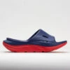 HOKA Ora Slide 3 Unisex Bellwether Blue/Red Alert -BROOKS Store 570614 3
