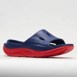 HOKA Ora Slide 3 Unisex Bellwether Blue/Red Alert 12 HOKA Ora Slide 3 Unisex Bellwether Blue/Red Alert -BROOKS Store 570614 5