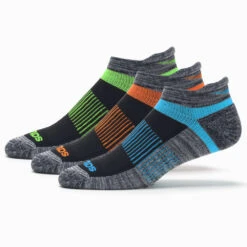 Saucony Inferno No Show Tab Socks 3 Pack -BROOKS Store 650965 066 1