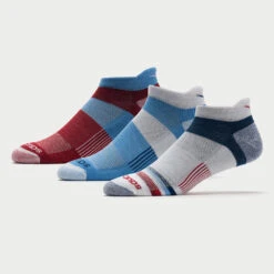 Saucony Inferno No Show Tab Socks 3 Pack -BROOKS Store 650965 465 1