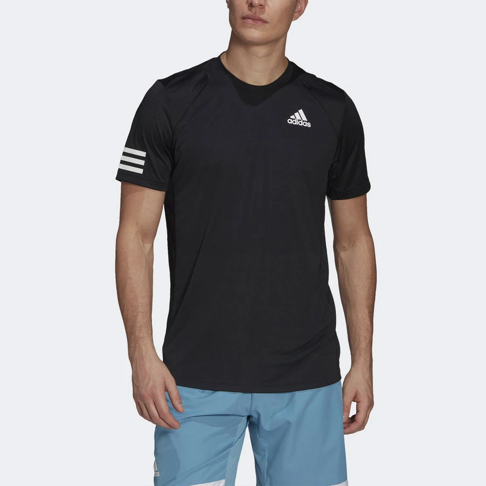 Adidas Club 3-Stripe T-Shirt Men's 5 Adidas Club 3-Stripe T-Shirt Men's - Image 3