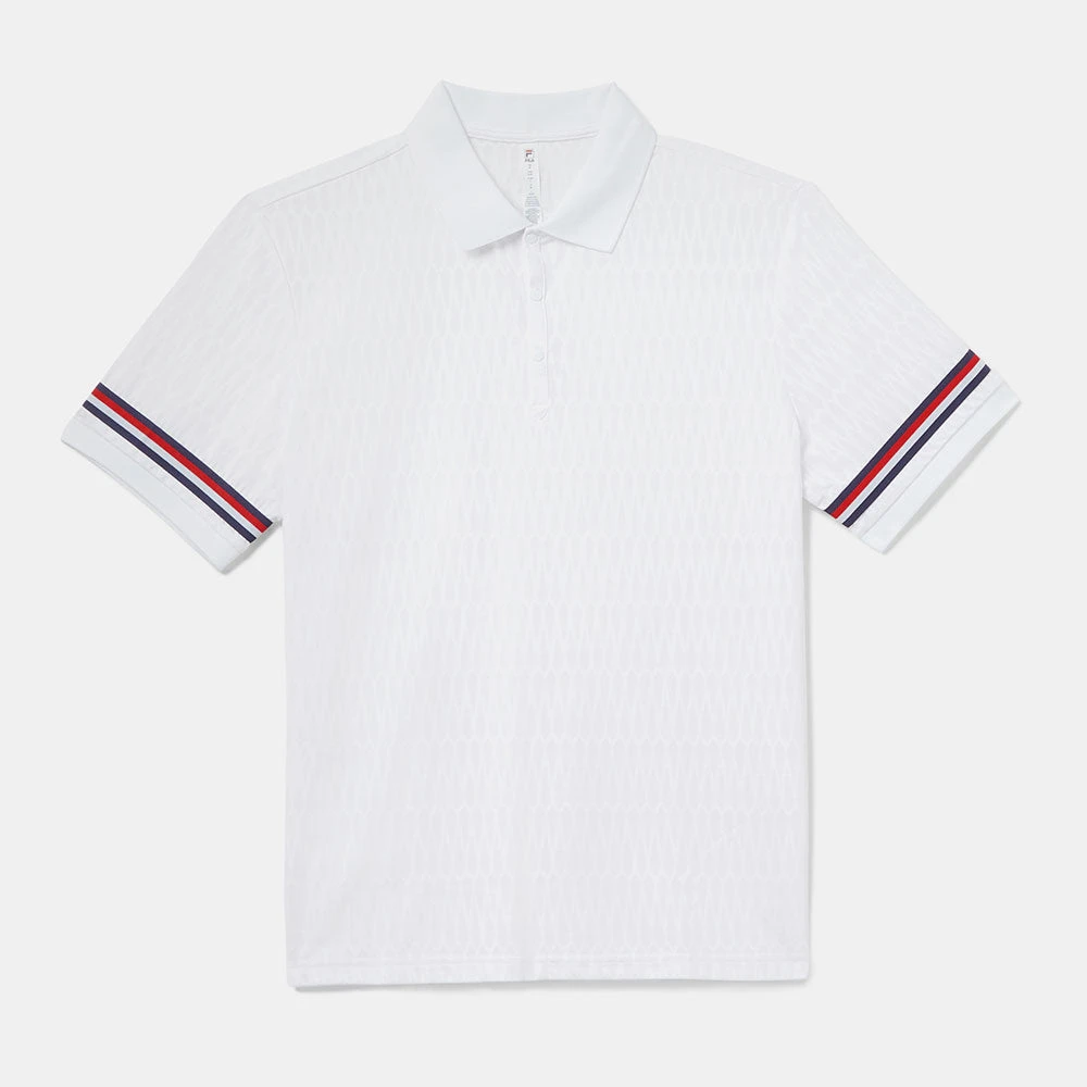 Fila Heritage Essentials Jacquard Polo Men's 3 Fila Heritage Essentials Jacquard Polo Men's